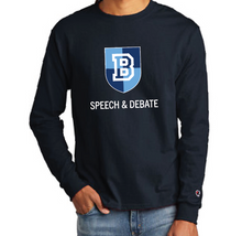 Load image into Gallery viewer, Champion Heritage Long Sleeve Cotton T-shirt - SPEECH &amp; DEBATE