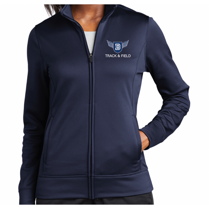 Sport-Tek® Women's Sport-Wick® Fleece Full-Zip Jacket - TRACK & FIELD