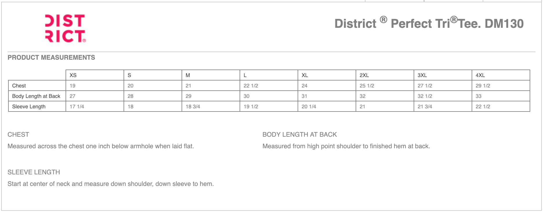 District Perfect Tri Tee, Product