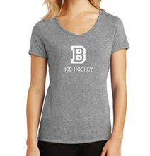 Load image into Gallery viewer, District ® Women’s Tri-Blend ® V-Neck Tee - ICE HOCKEY