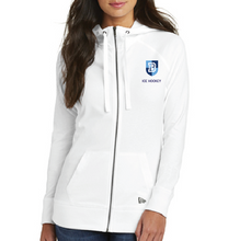 Load image into Gallery viewer, New Era® Women&#39;s Sueded Cotton Blend Full-Zip Hoodie - ICE HOCKEY