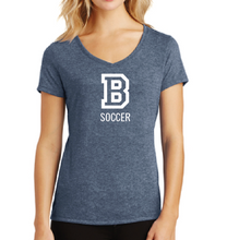 Load image into Gallery viewer, District ® Women’s Tri-Blend ® V-Neck Tee - SOCCER