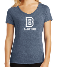 Load image into Gallery viewer, District ® Women’s Tri-Blend ® V-Neck Tee - BASKETBALL