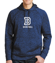Load image into Gallery viewer, Sport-Tek® PosiCharge® Electric Heather Fleece Hooded Pullover - BASKETBALL