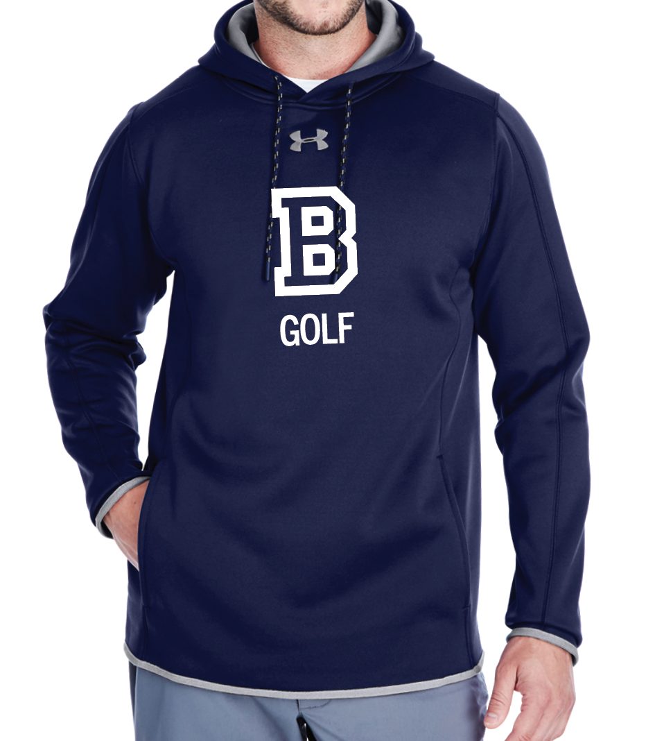 Under Armour® Men's Navy Double Threat  Fleece Hoodie - GOLF