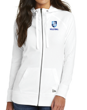 Load image into Gallery viewer, New Era® Women&#39;s Sueded Cotton Blend Full-Zip Hoodie - VOLLEYBALL