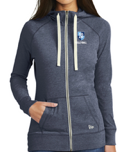 Load image into Gallery viewer, New Era® Women&#39;s Sueded Cotton Blend Full-Zip Hoodie - VOLLEYBALL